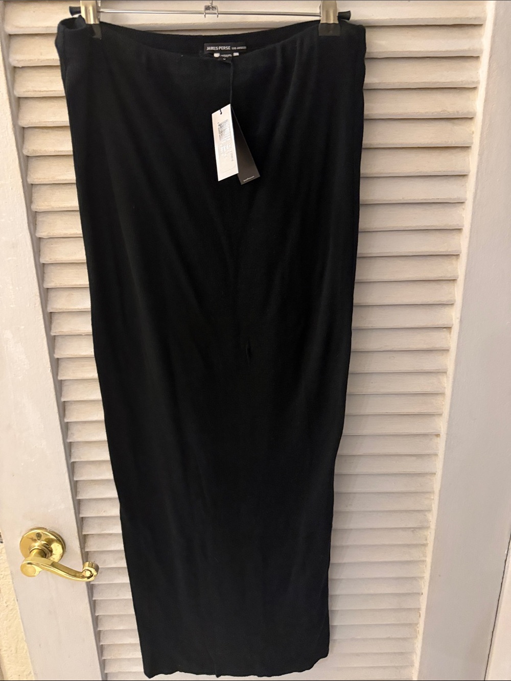 James Perse Black Pencil Maxi Skirt